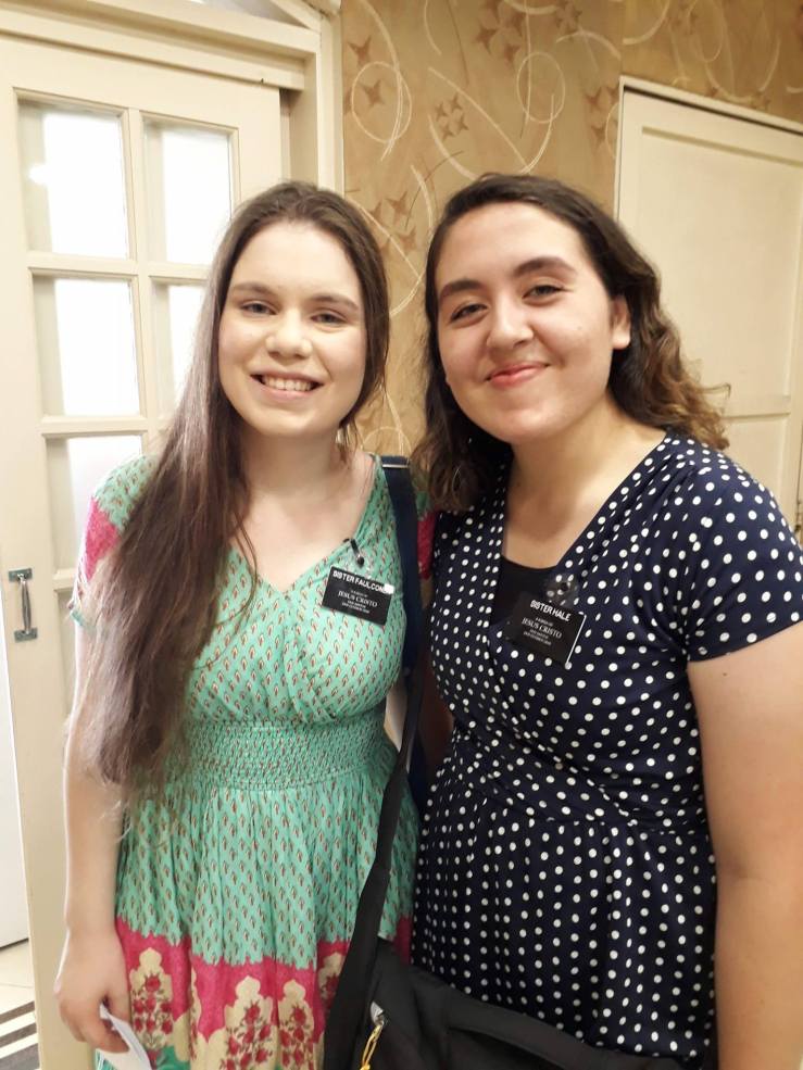 Hannah and Sister Hale at Mr Cheneys--October 3