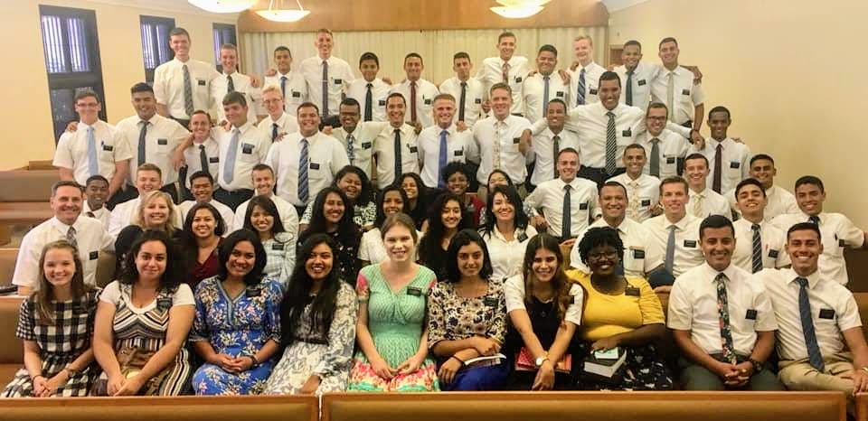 Zone conference for elders and sister missionaries in the Brazil Recife mission under President and Sister Houseman--January 2019. 